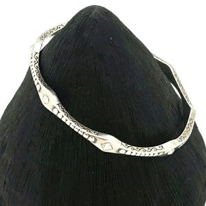 Brighton Silver Tone & Swarovski Bangle Bracelet